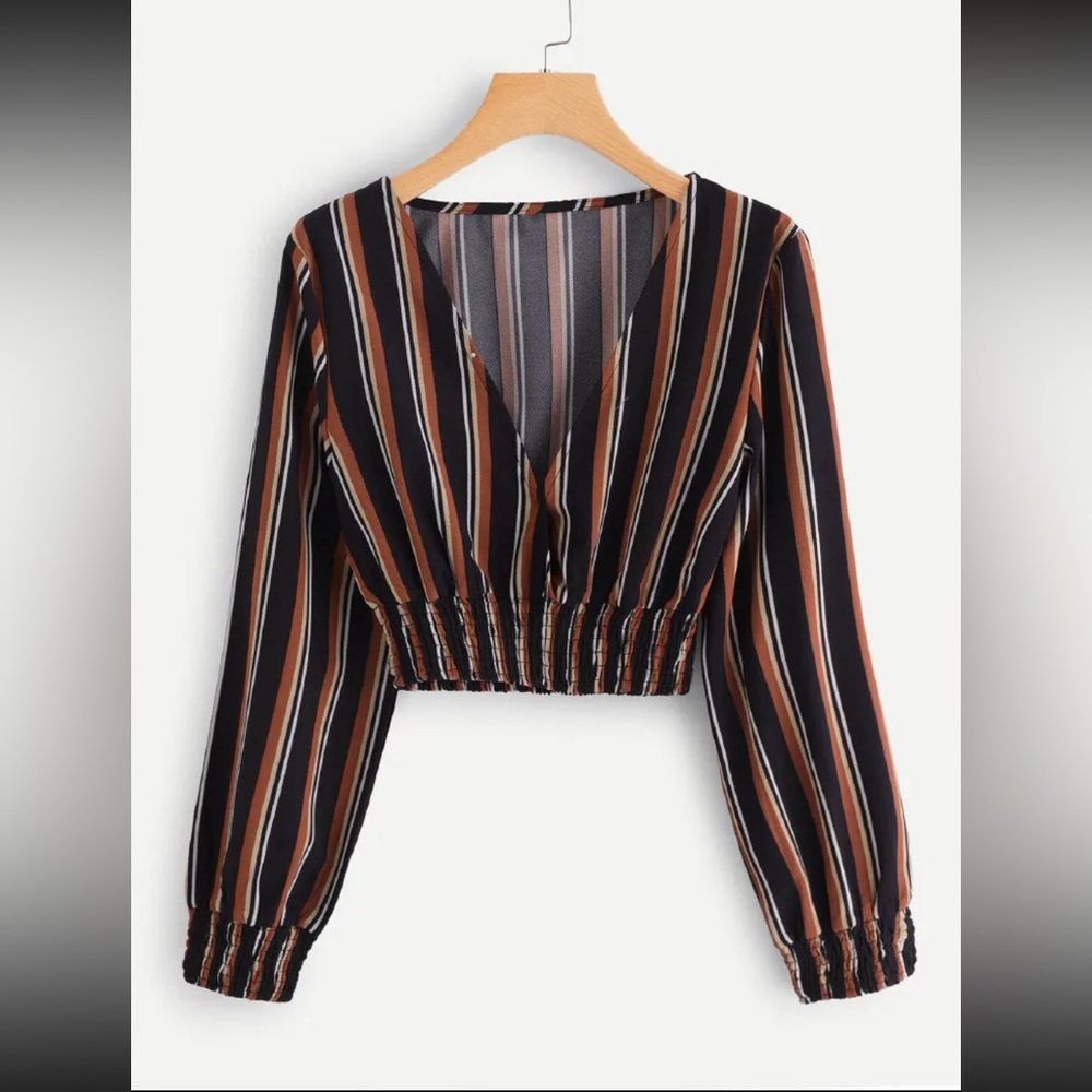 WOMENS SHEIN Long Sleeve Crop Top